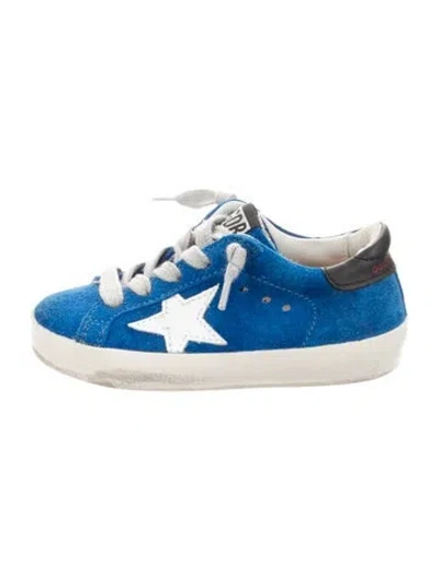 Pre-owned Golden Goose Babies' Suede Sneakersa In Blue