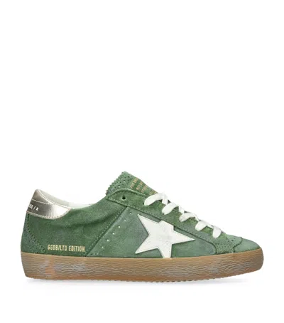 Golden Goose Suede Super-star Sneakers In Green