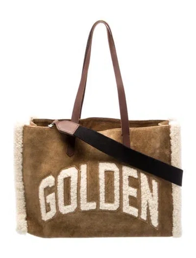 Pre-owned Golden Goose Suede Tote In Brown