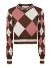 Golden Goose Cropped Crewneck In Multicolor