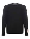 Golden Goose Virgin Wool Crewneck Pull In Black
