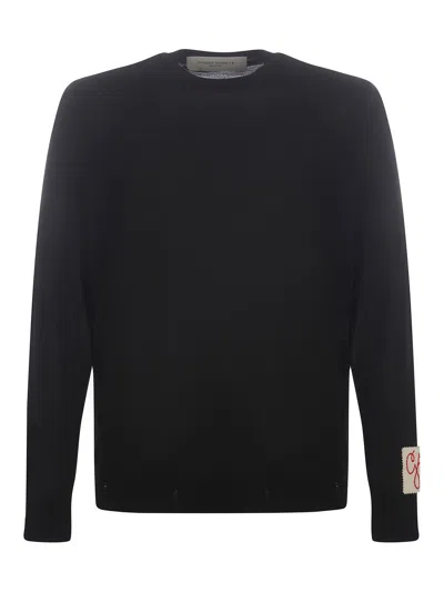 Golden Goose Virgin Wool Crewneck Pull In Black