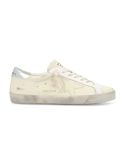 Golden Goose Super-star In Beige/silver