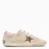 GOLDEN GOOSE GOLDEN GOOSE SUPER-STAR BEIGE/ZEBRA-COLOURED LOW SNEAKERS