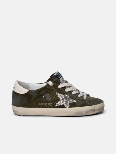 Golden Goose 'super-star Classic' Green Leather Sneakers