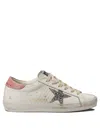 Golden Goose Deluxe Brand Woman Multicolor Leather Super Star Classic Sneakers In White