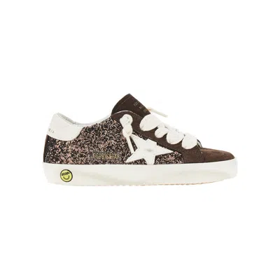 Golden Goose Kids' 'super Star Classic' Sneakers In Brown