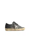 Golden Goose Super-star Classic With List Glitter Upper Toe Tongue And Heel Laminated Star Sneakers Grey In Gray