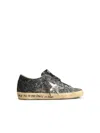 Golden Goose 'super-star Classic' Sneakers In Glitter Leather Blend With Silver Star Women In Multi