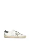 Golden Goose Super Star Leather Upper And Heel Suede Star And Spur In Multi