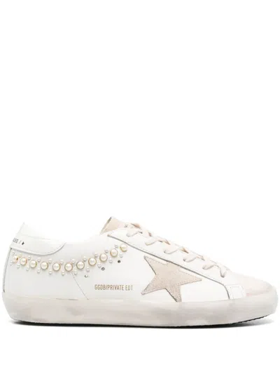 Golden Goose Super-star Classic Sneakers In Weiss