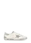 Golden Goose Super-star Nappa Upper Nabuk Star Suede Tongue Heel And Spur In White