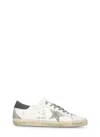 Golden Goose Vintage Style Low Top Sneakers In White