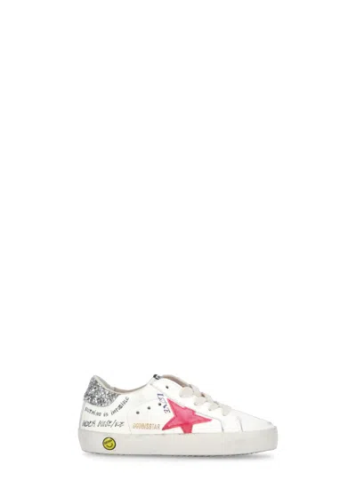 Golden Goose Kids' Super Star Classic Sneakers In White