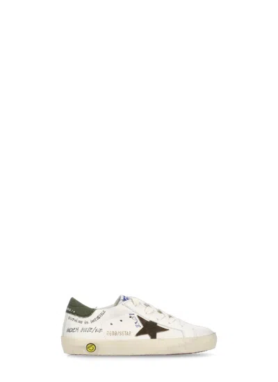 Golden Goose Kids' Super Star Classic Sneakers In White