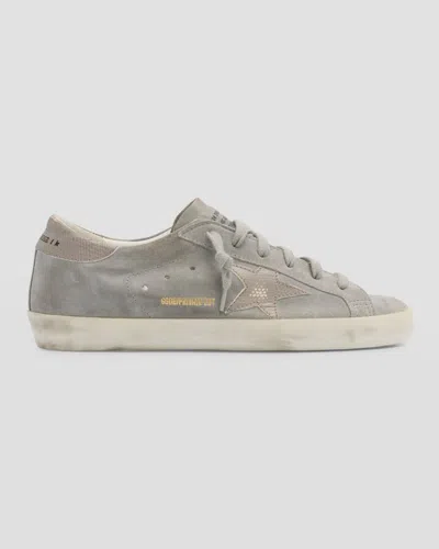 Golden Goose Super Star Classic Suede Sneakers In Blue