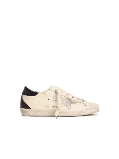 Golden Goose Super-star Classic White Leather Sneakers In Burgundy