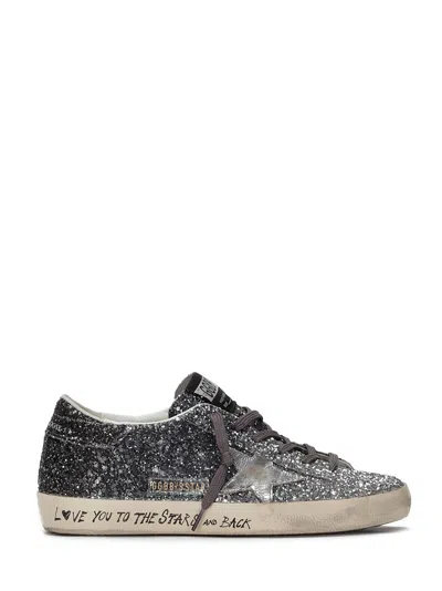 GOLDEN GOOSE GOLDEN GOOSE SUPER-STAR CLASSIC WITH LIST GLITTER