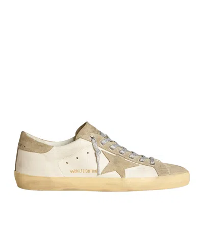 Golden Goose Super-star Classic With List Lace-up Low-top Sneakers In Nude