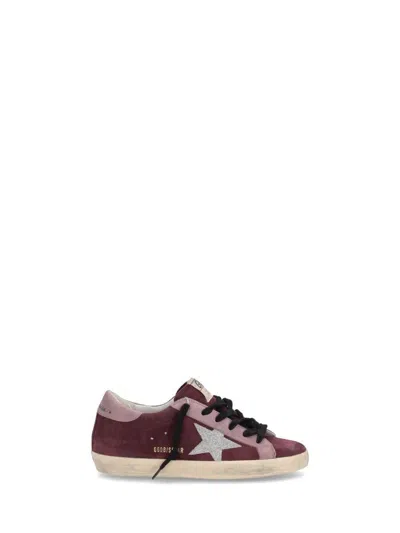 GOLDEN GOOSE GOLDEN GOOSE SUPER-STAR CLASSIC WITH LIST SUEDE UPPER TOE AND HEEL CRYSTAL FABRIC STAR