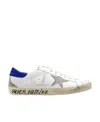 Golden Goose Super-star Distressed Leather Sneakers In White