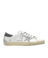 Golden Goose Super-star Distressed Sneakers In White