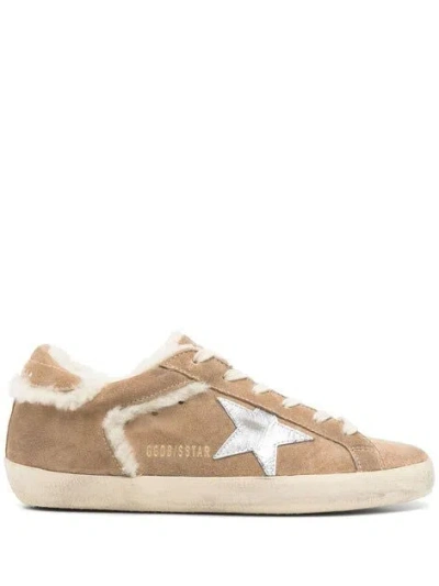 Golden Goose Super-star Double Quarter With List In Brown