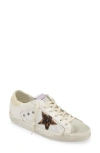 Golden Goose Super-star Genuine Calf Hair Sneaker In Ivory/ Leopard Calf Hair