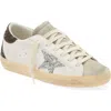 Golden Goose Super-star Glitter Detail Low Top Sneaker In White/ice/silver