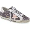 Golden Goose Super-star Glitter Sneaker In Grey Pink/white Pink