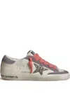 Golden Goose Super Star Glitter-star Leather Sneakers