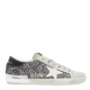 Golden Goose Superstar Glitter Low-top Sneakers In Antracite/ice/white/black