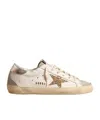 Golden Goose Super-star Lace-up Low-cut Sneakers In Nude