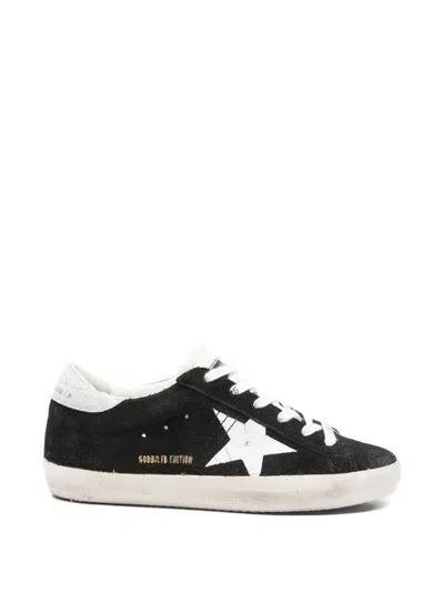 Golden Goose Super-star Lace-up Sneakers In Black