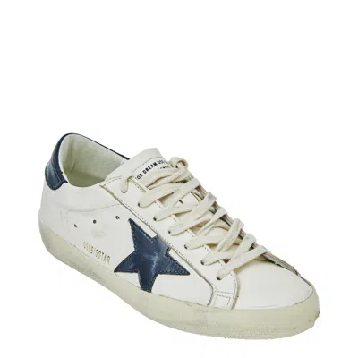 Golden Goose Super-star Lace-up Sneakers In White