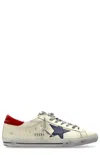 Golden Goose Superstar Multicolor Low Top Sneakers With Logo Patch On The Tongue And Contrasting Heel With Logo L In Neutral