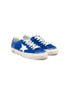 Golden Goose Super-star Lace-up Suede Sneakers In Blue