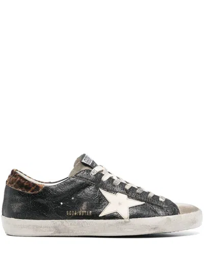 Golden Goose Super-star Laminated In Black