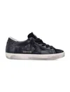 Golden Goose Superstar Black Leather Low-top Sneakers In Multi