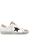Golden Goose Super Star Leather Sneakers In White