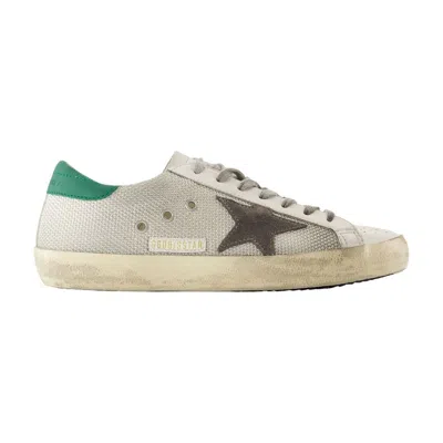 Golden Goose Super-star Leather Sneakers In White