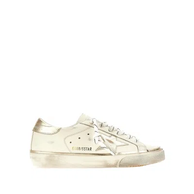 Golden Goose 'super-star' Leather Sneakers In White