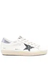 Golden Goose Super Star Leather Upper And Toe Glitter Star Laminated Heel In Purple