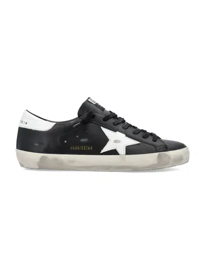 Golden Goose Superstar Sneakers With Distressed Effect In Black