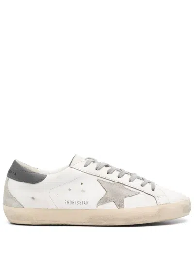 Golden Goose Super Star Leather Sneakers In Neutral