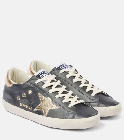 GOLDEN GOOSE SUPER STAR LEATHER SNEAKERS