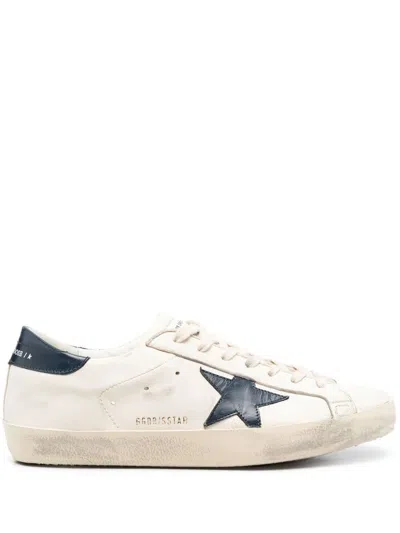 Golden Goose Super Star Shoes In Blue