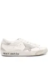 Golden Goose Super-star Nappa Upper Nabuk Star Suede Tongue Heel And Spur In White