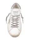Golden Goose Super-star Leather Sneakers In Gray