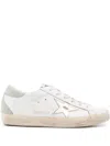 Golden Goose Super-star Leather Sneakers In Grey